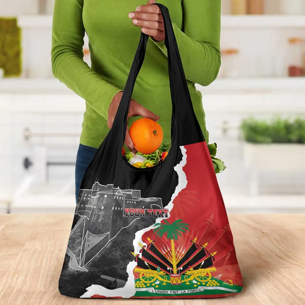 Personalized Haiti First Black Republic 1804 Grocery Bag Ayiti Citadel Laferriere LT7