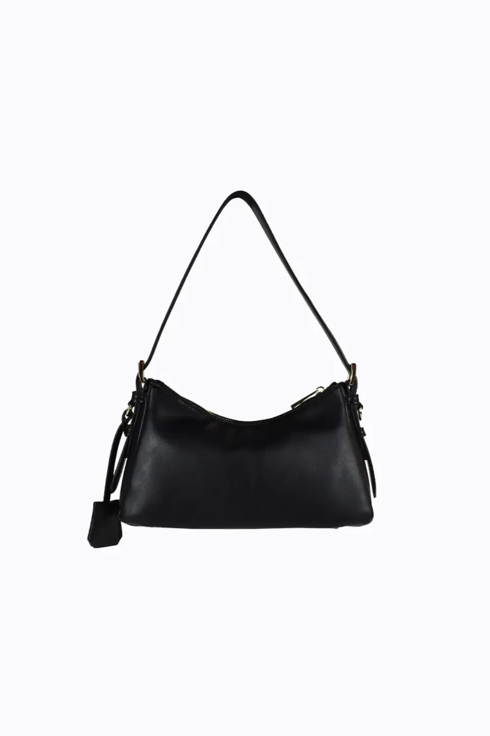 PETA   JAIN BRODY SHOULDER BAG - BLACK PU/GOLD