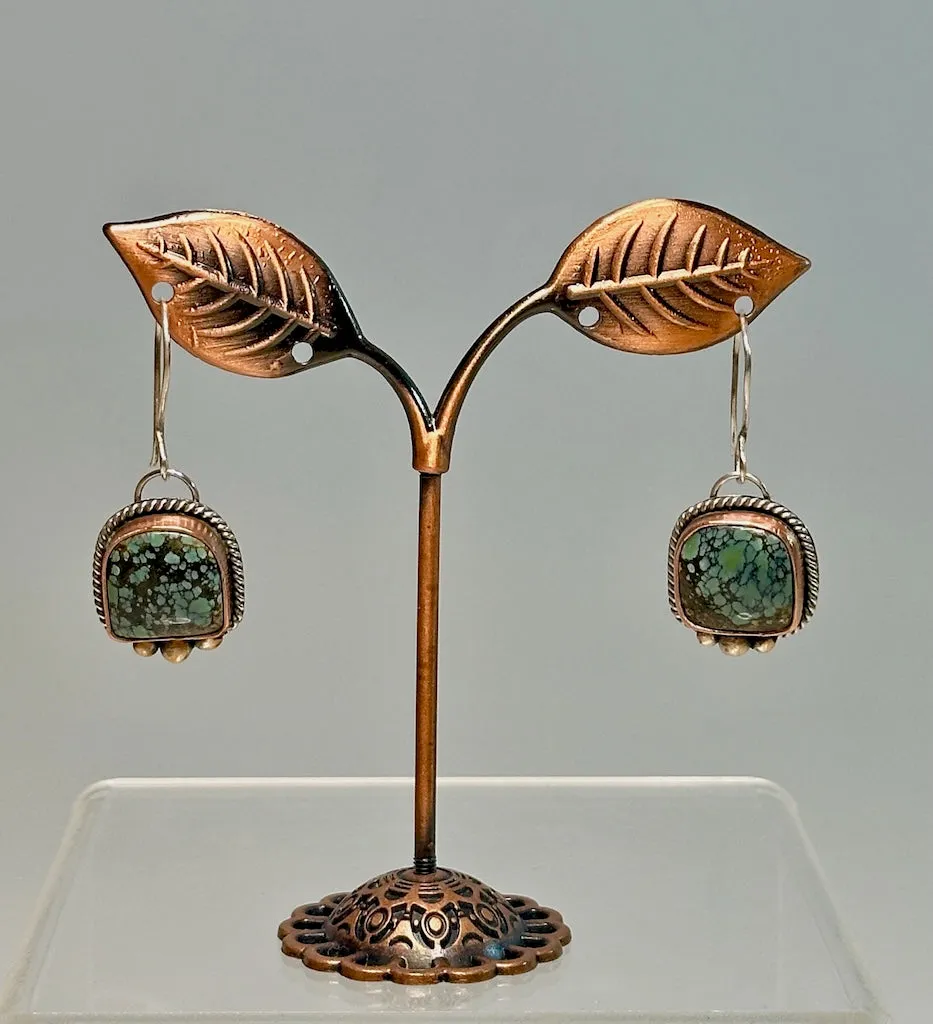 PEYOTE VARISCITE EARRINGS JK191