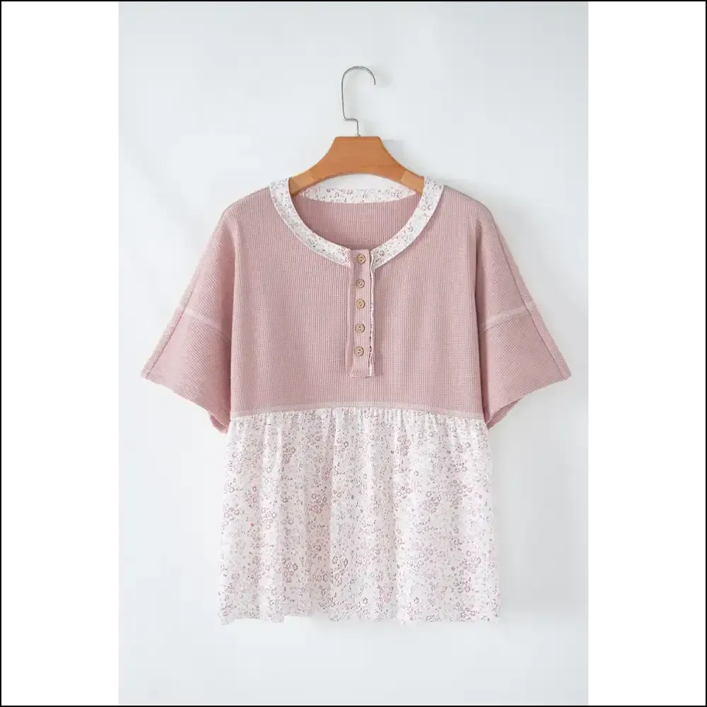 Pink Wfle Floral Shirt: so Cute it Hurts  💀 Needful Things