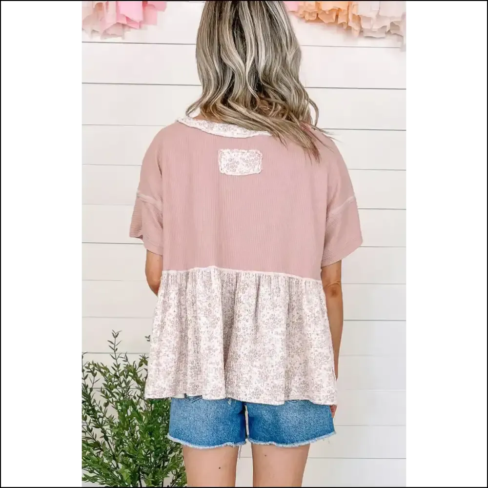 Pink Wfle Floral Shirt: so Cute it Hurts  💀 Needful Things