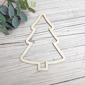 Plywood Christmas Tree Outline Shape