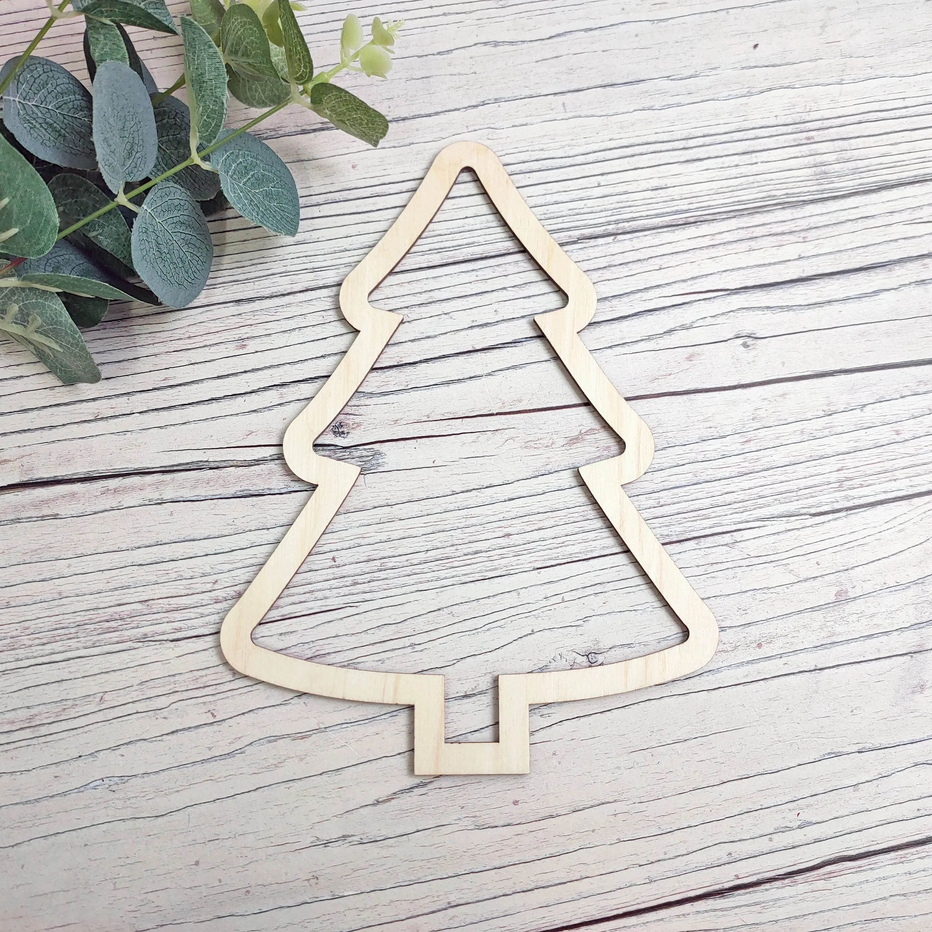 Plywood Christmas Tree Outline Shape
