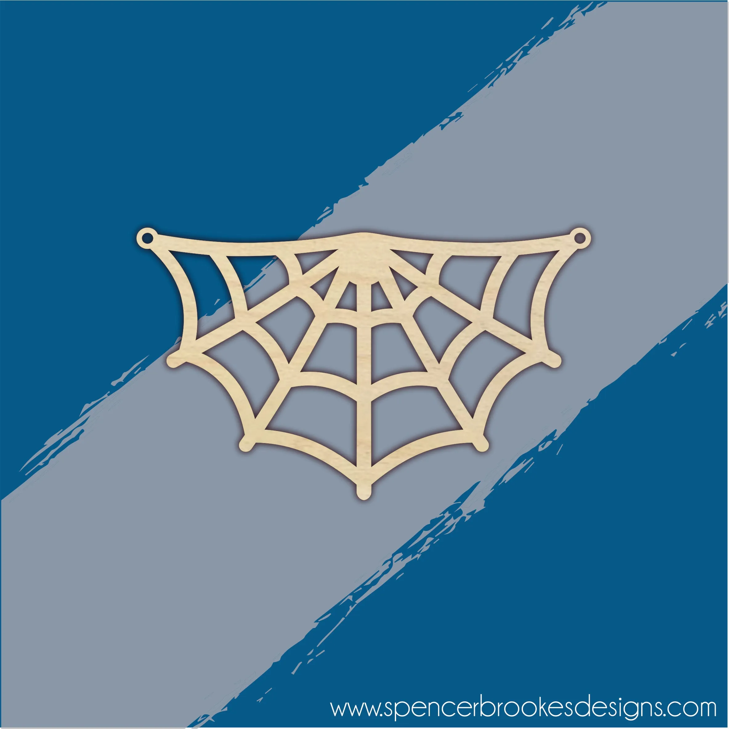 Plywood Macrame Spiders Web Bunting