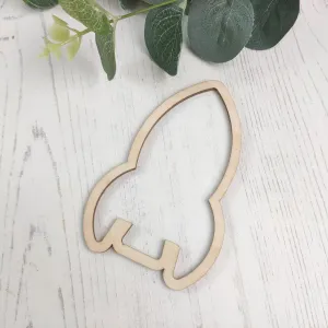 Plywood Rocket Outline Shape
