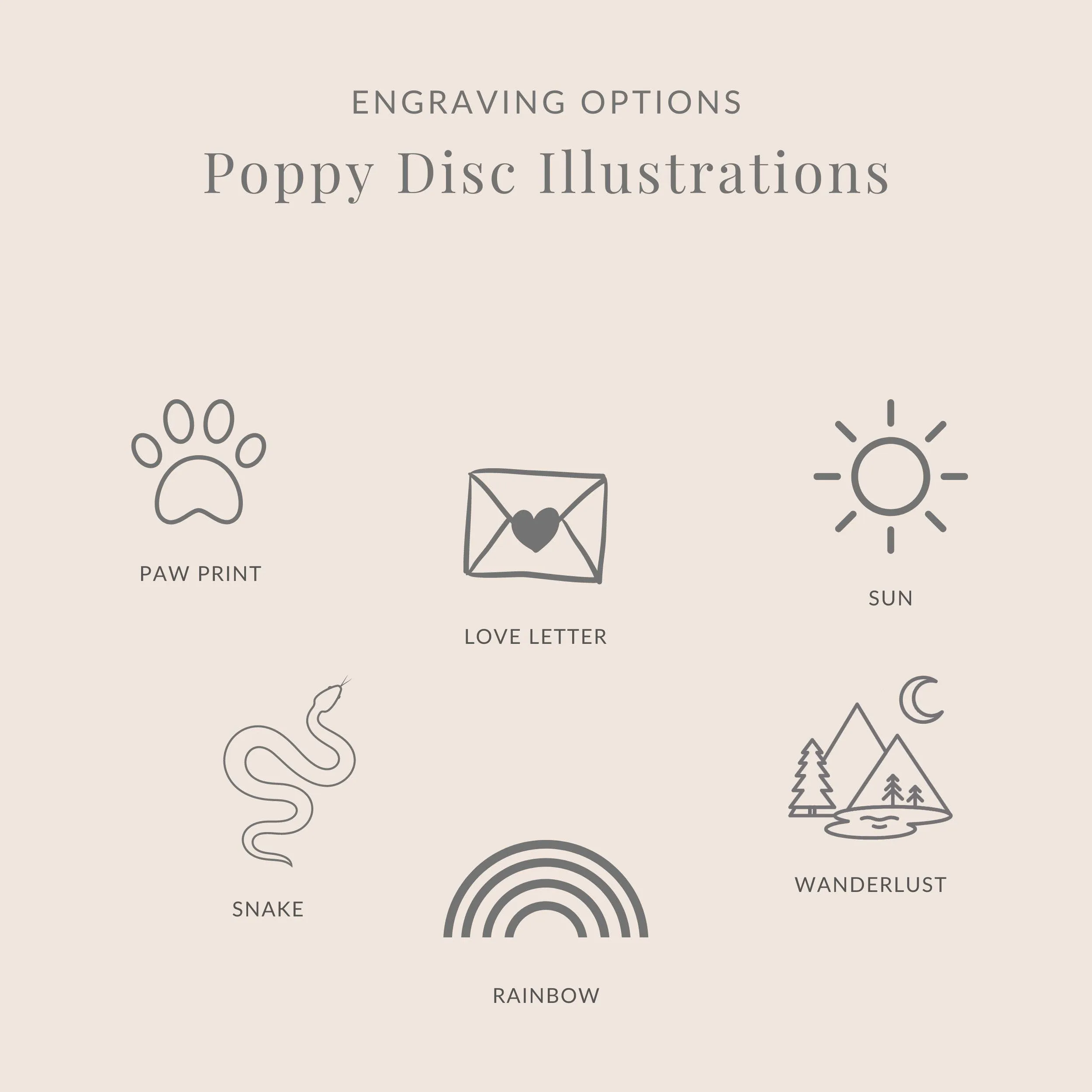 Poppy Symbol Necklace