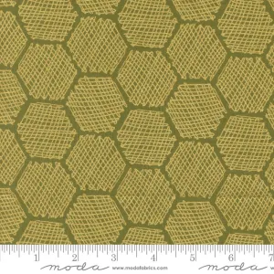 *PRE-ORDER* Bee Garden, Honeycomb in Ivy Metallic