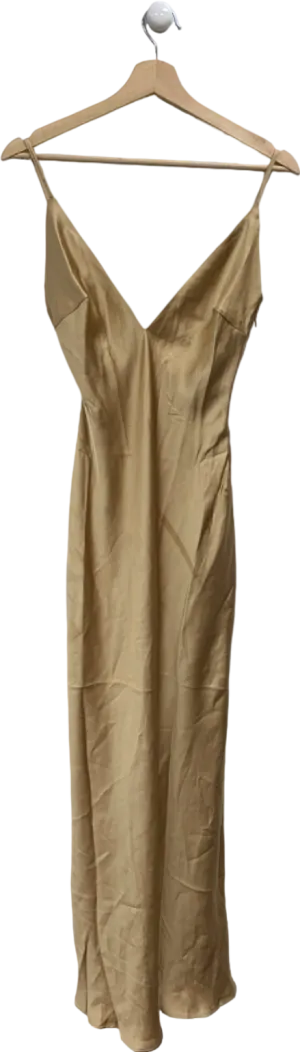 Pretty Lavish Bronze Jode Maxi Dress UK 6