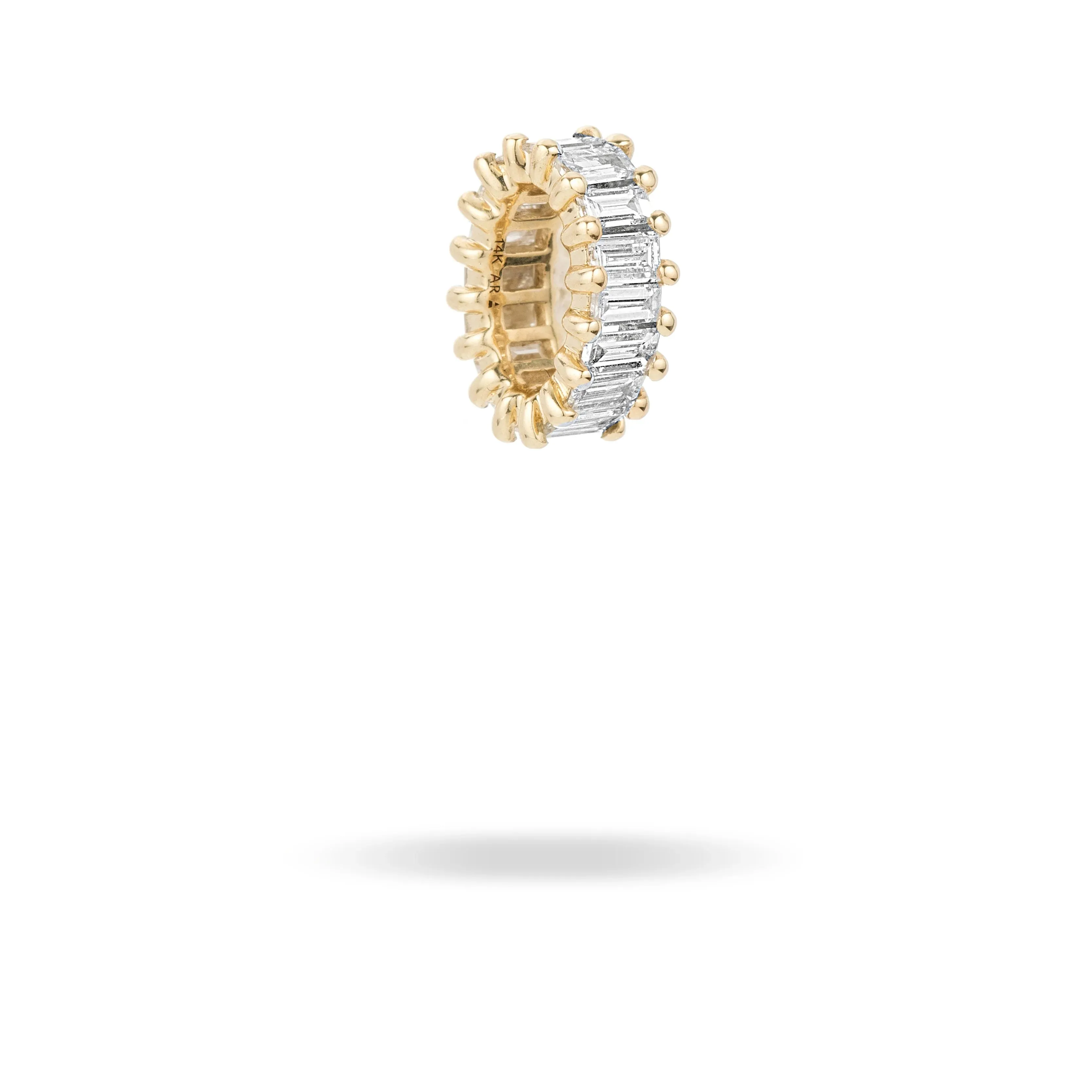Prong Set Baguette Big Bead