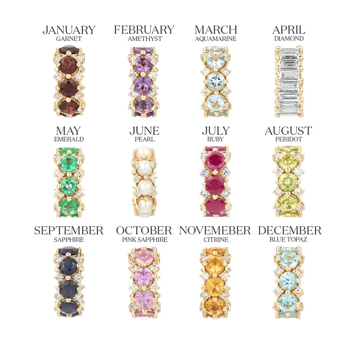 Prong Set Baguette Big Bead