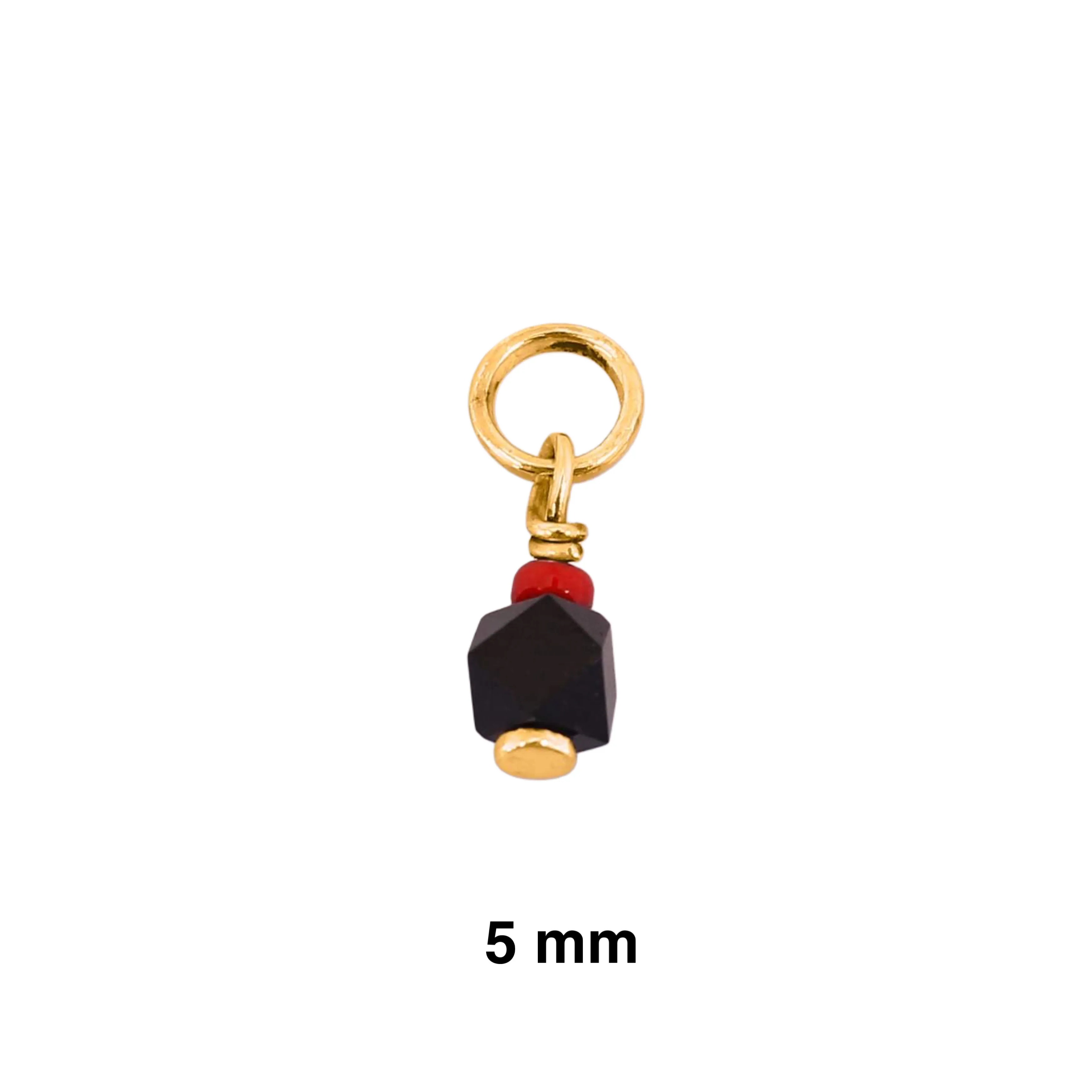 Protection Charms Bracelet With Genuine Azabache - Gold