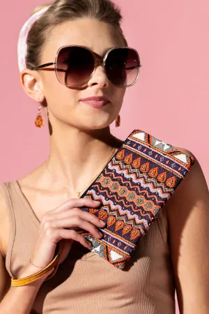 Purple Passion Chevron Clutch