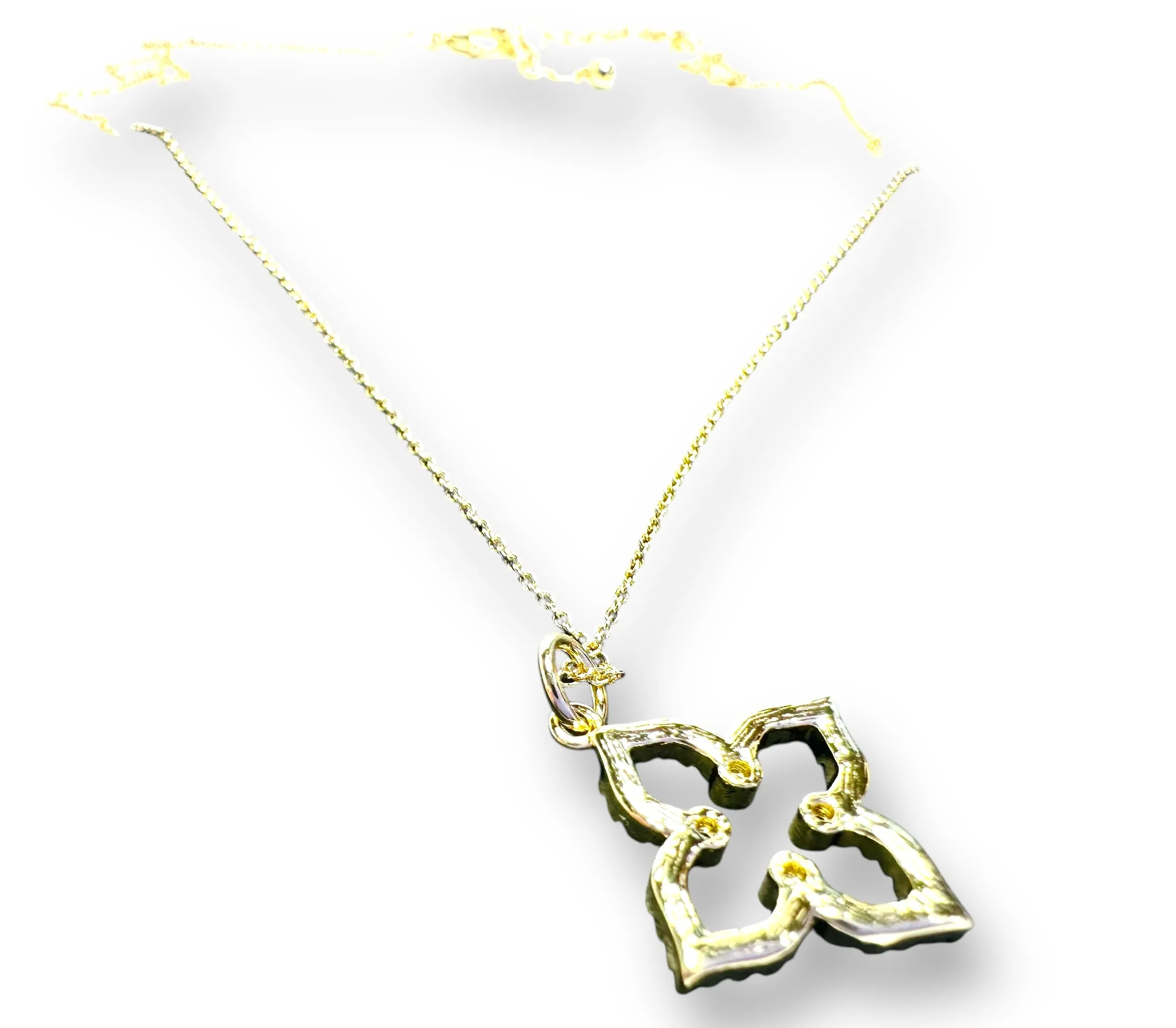 Quatrefoil Necklace, Pave Star Necklace, Gold Star Necklace*
