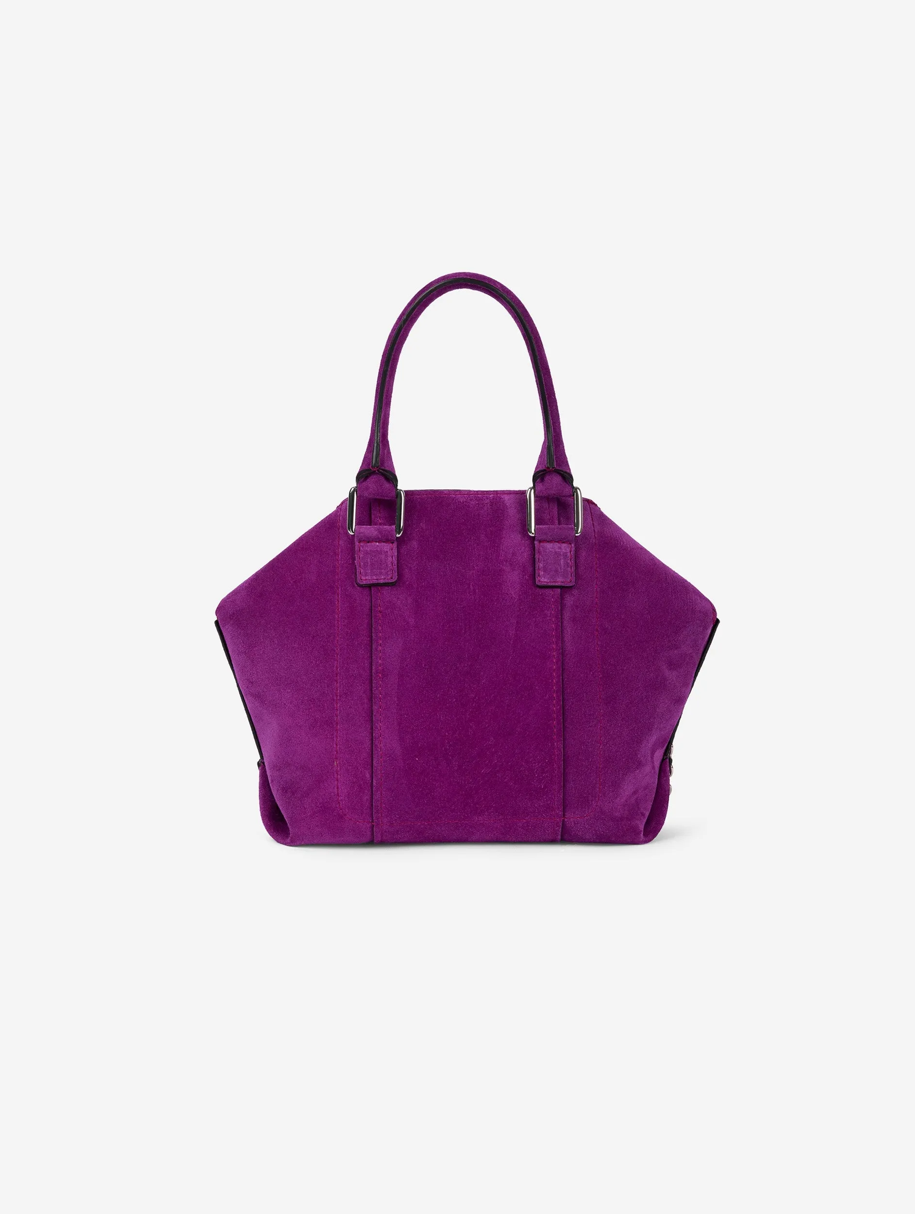 "Little Chamallow" bag in bougainvillea suede