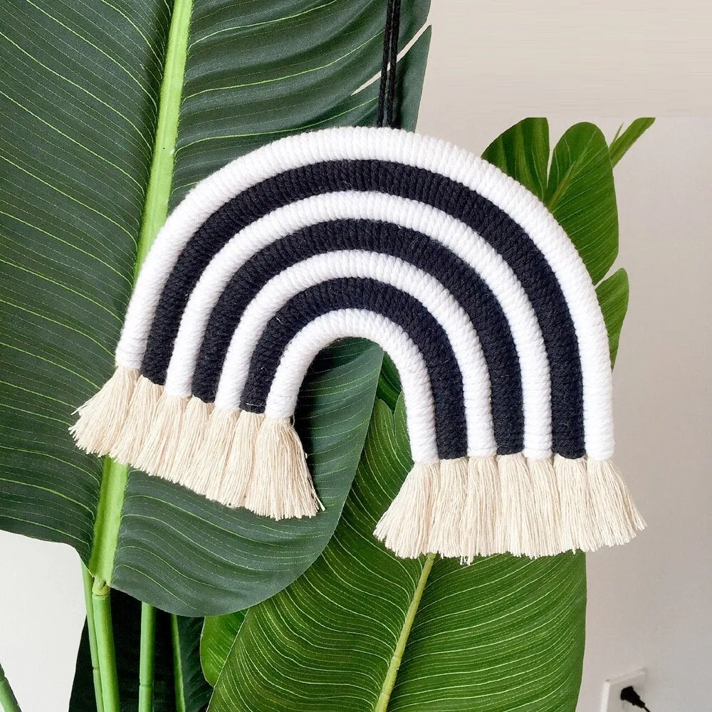 Rainbow Hanging Decor Macrame Home Decoration Accessory
