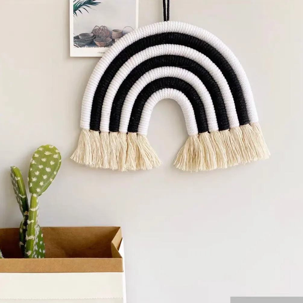 Rainbow Hanging Decor Macrame Home Decoration Accessory
