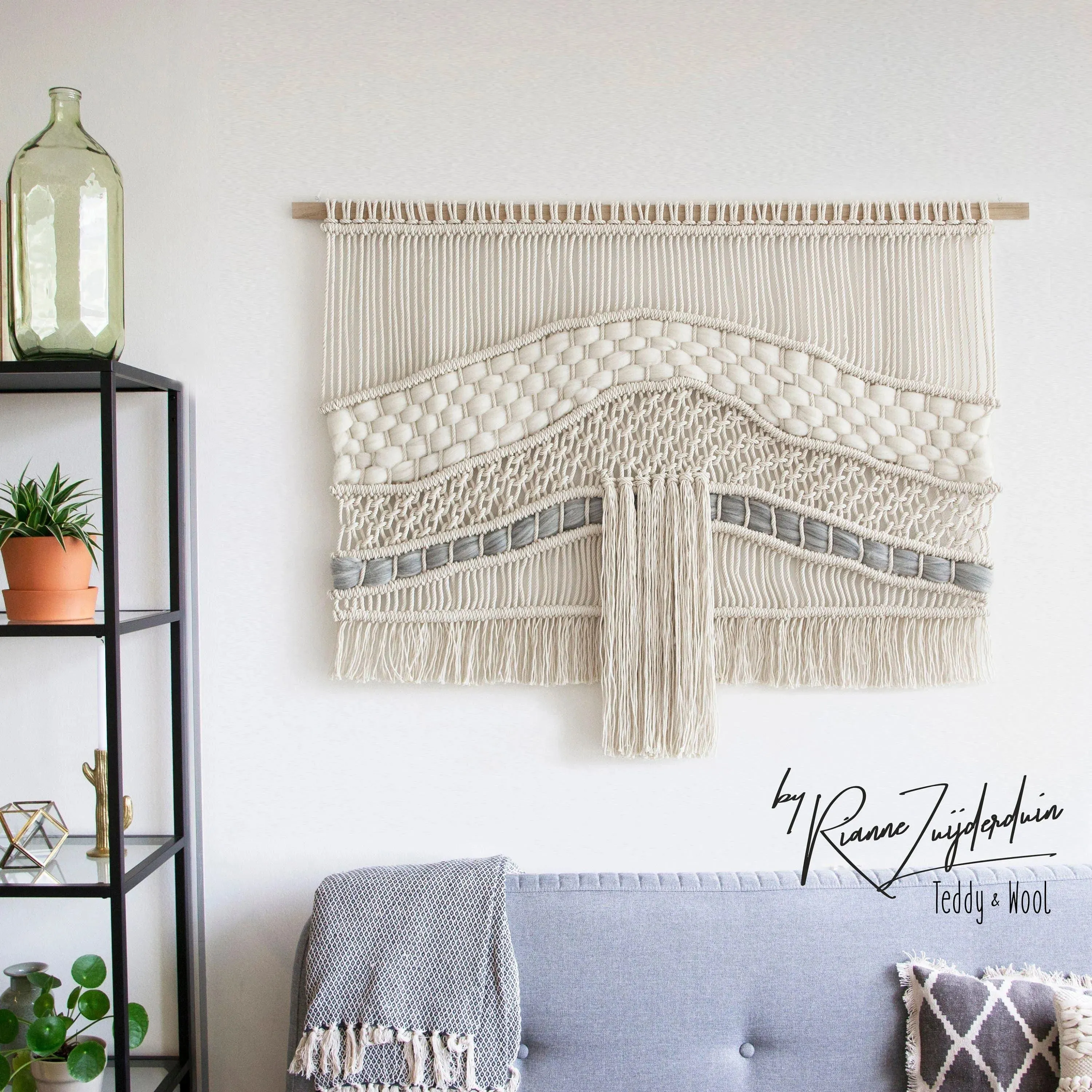 Raw River Large Macrame Wall hanging