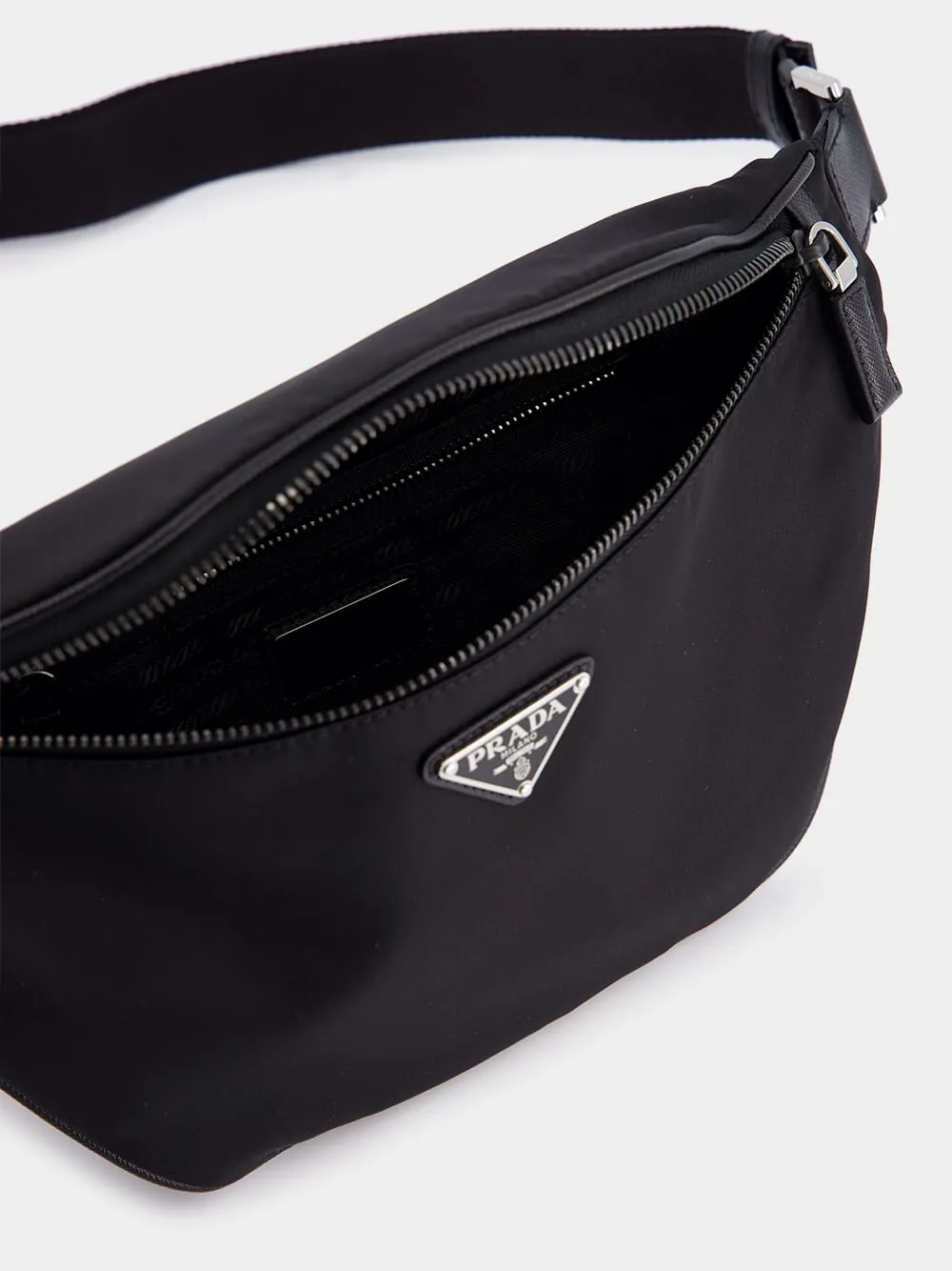 Re-Nylon and Saffiano Belt Bag