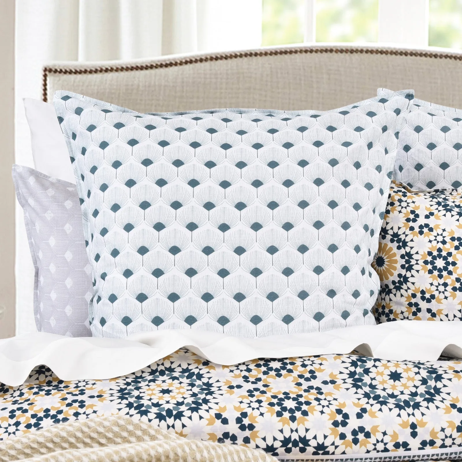 Renee Taylor 300 TC Cotton Reversible Quilt Cover Sets - Benitta