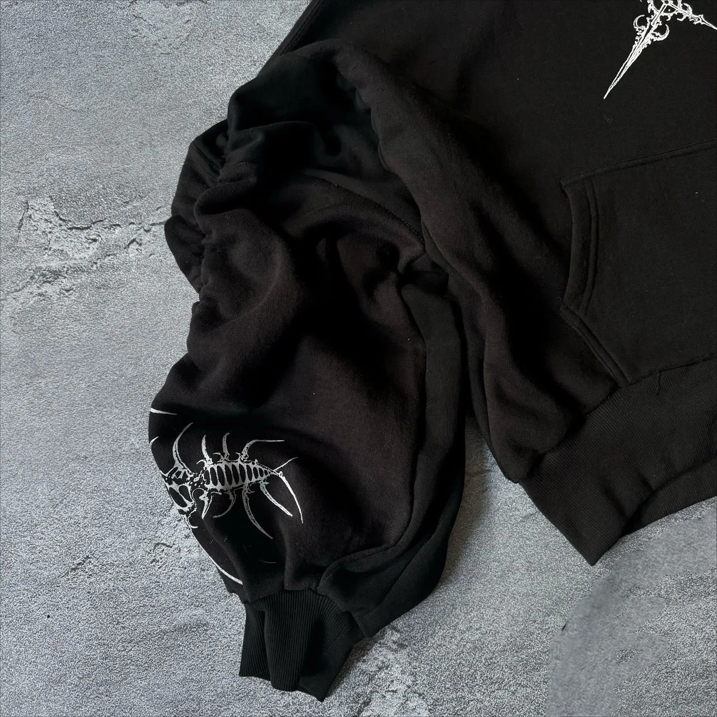 Retro Dark Street Craft Hoodie
