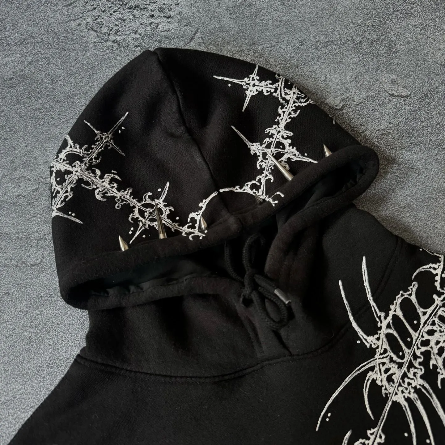 Retro Dark Street Craft Hoodie