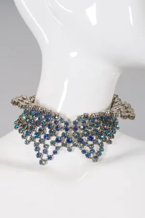 Rhinestone Tuxedo Collar Choker
