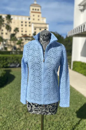 Richard Grand Macrame Jacket in Light Blue