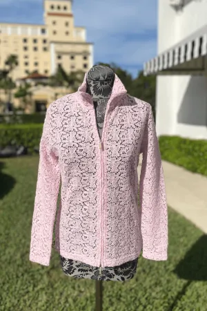 Richard Grand Macrame Jacket in Powder Pink