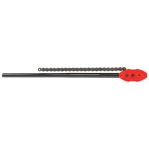 Ridge Tool Company Chain Tong Wrench, 3/4 - 4 in Pipe Capacity, 22 1/2 in Chain, 37 in Long, 92670