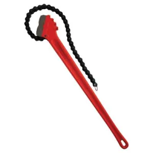 Ridge Tool Company Chain Wrench, 7 1/2 in OD Capacity, 29 in Long, 31330