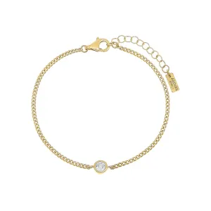 Round Bezel Cuban Bracelet