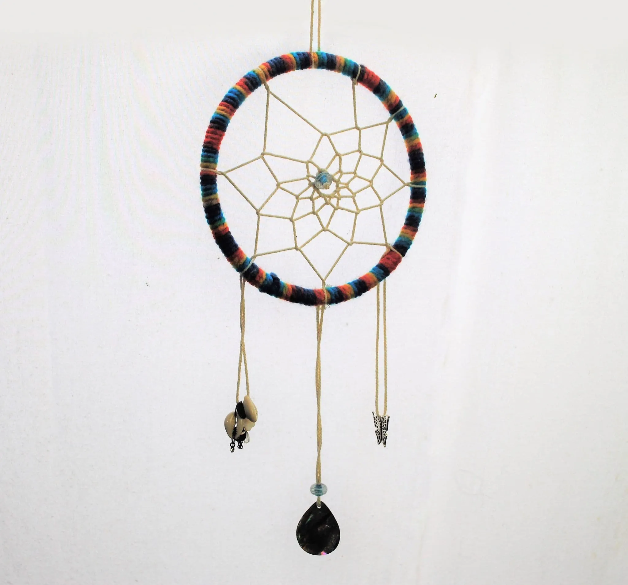 Round Dream Catcher - White - 20cm