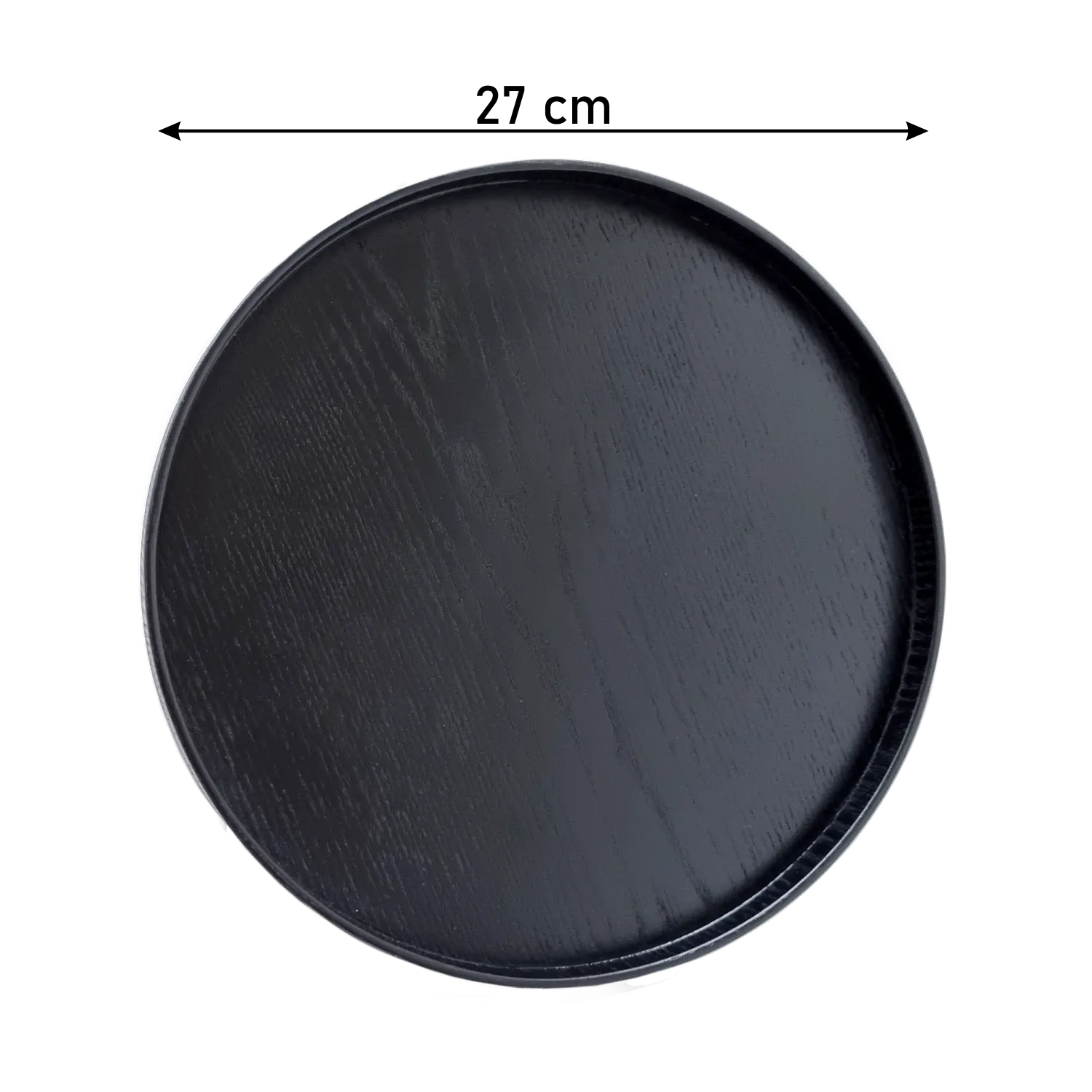 Round Hard Wood Tea Tray - Small