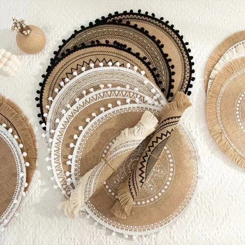 Round Non-Slip Dining Mats