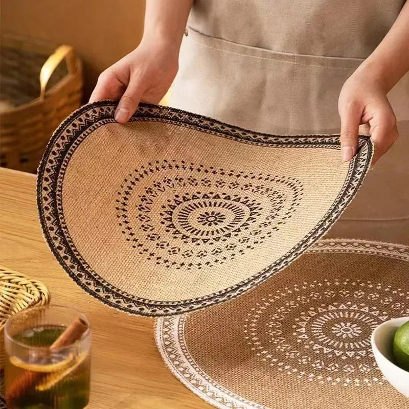 Round Non-Slip Dining Mats