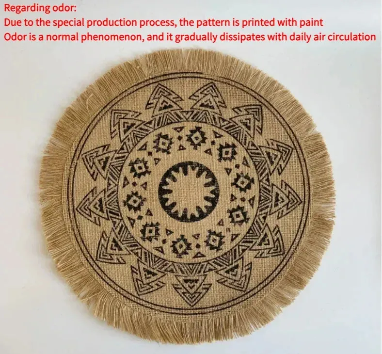 Round Non-Slip Dining Mats