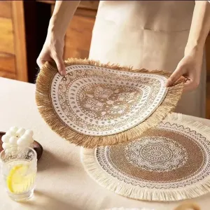 Round Non-Slip Dining Mats
