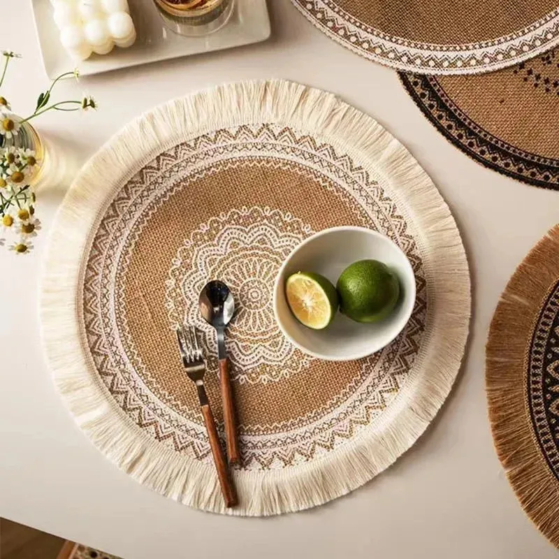 Round Non-Slip Dining Mats