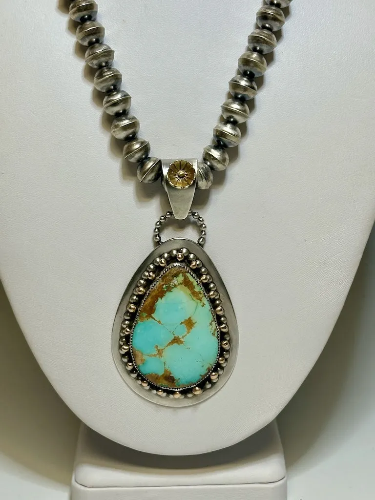 ROYSTON TURQUOISE STERLING NECKLACE JK103