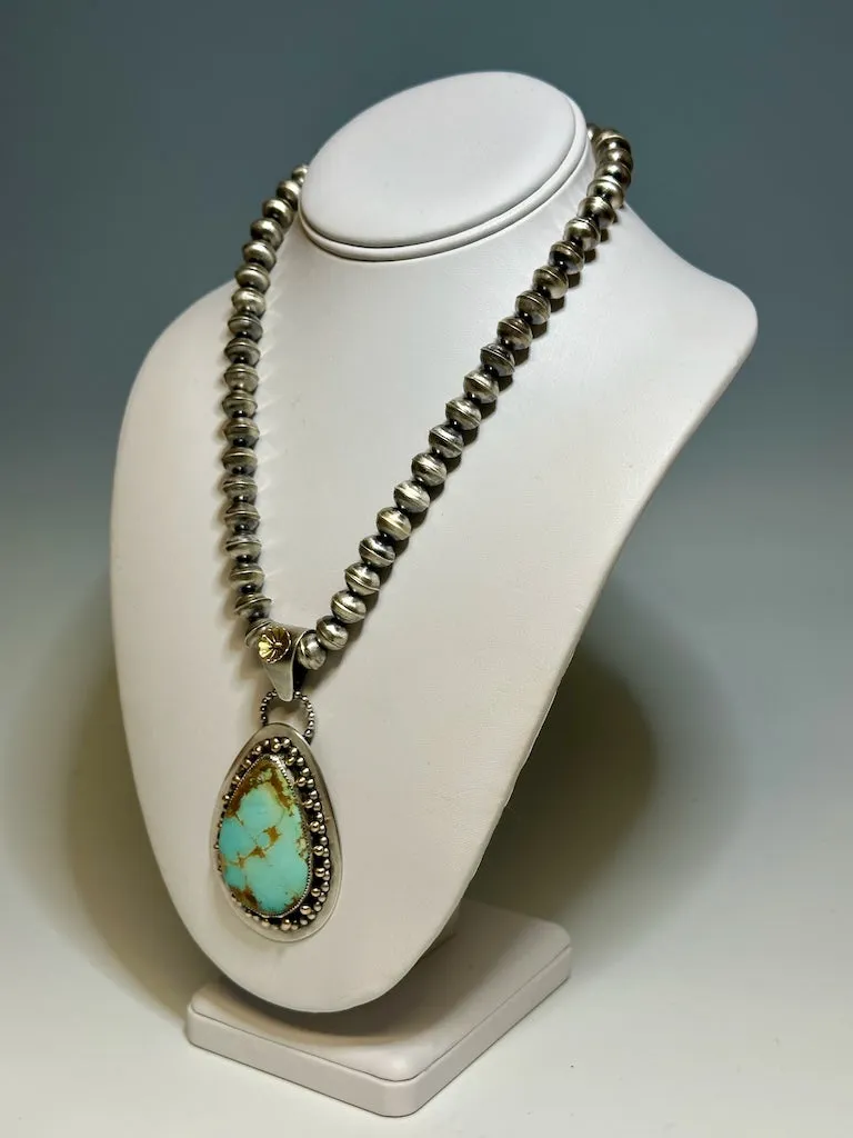 ROYSTON TURQUOISE STERLING NECKLACE JK103