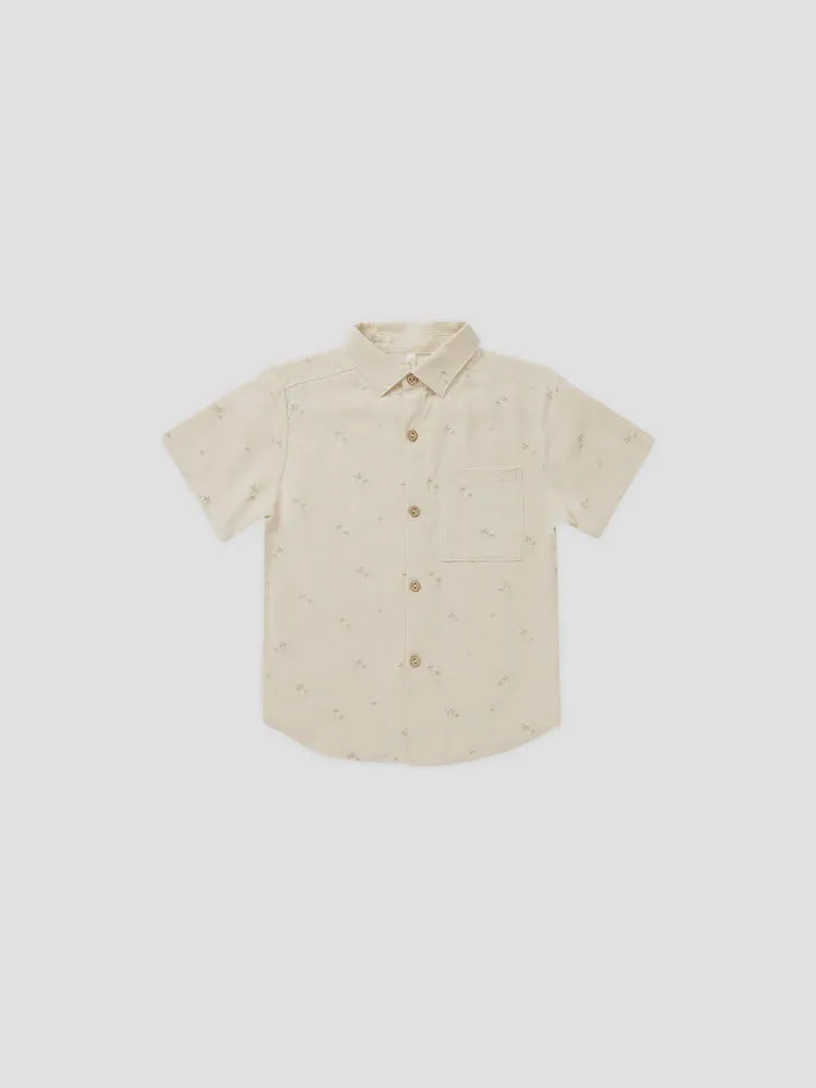 Rylee & Cru - Collared Short Sleeve Shirt - Palms