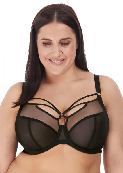 Sachi Underwire Plunge Bra - Black -