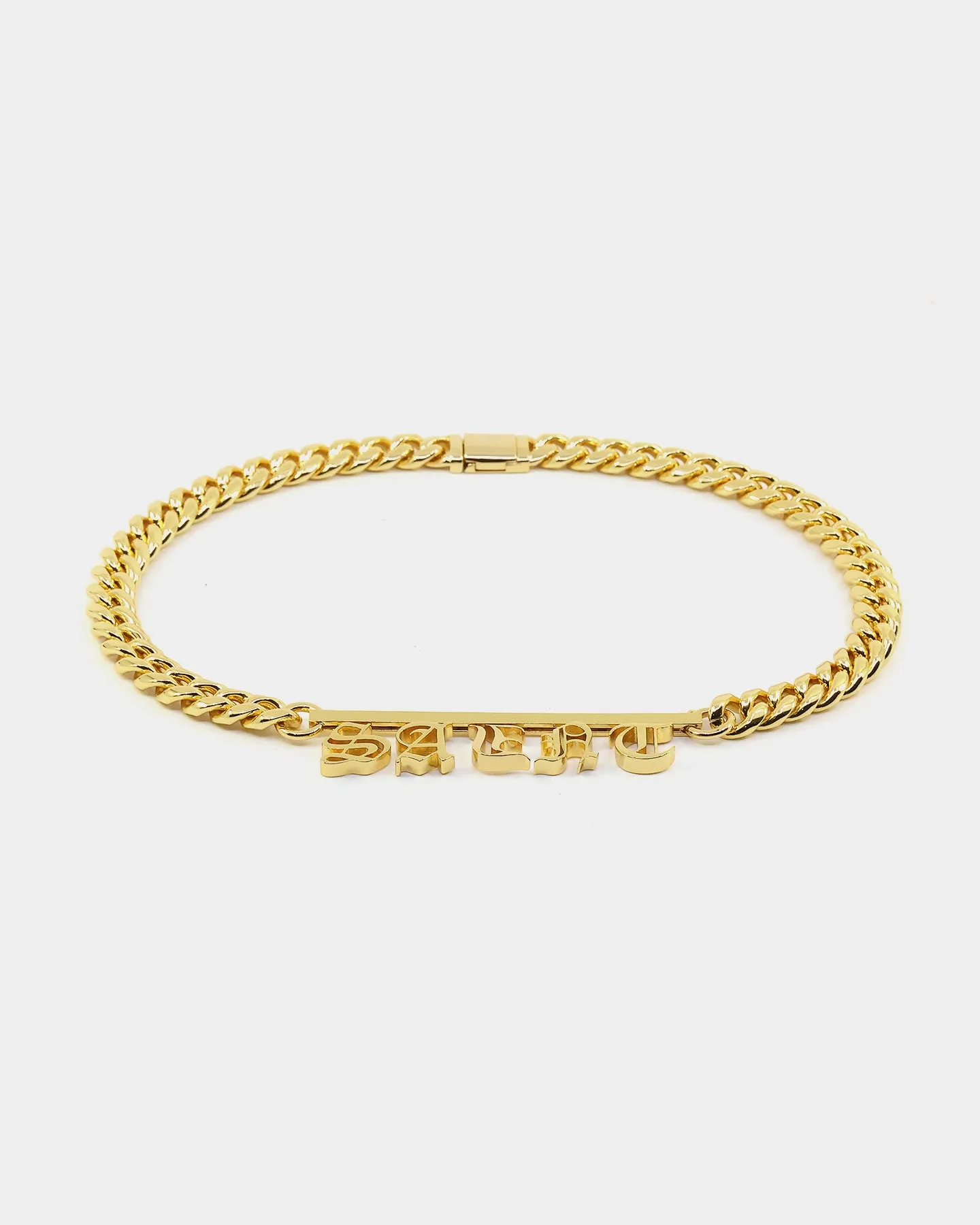 Saint Morta Custom Alpha Letters Gold