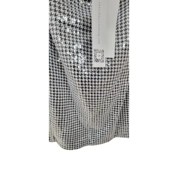 Sanctuary Women's Micro-Houndstooth Sequin Mini Skirt SIZE S W3004