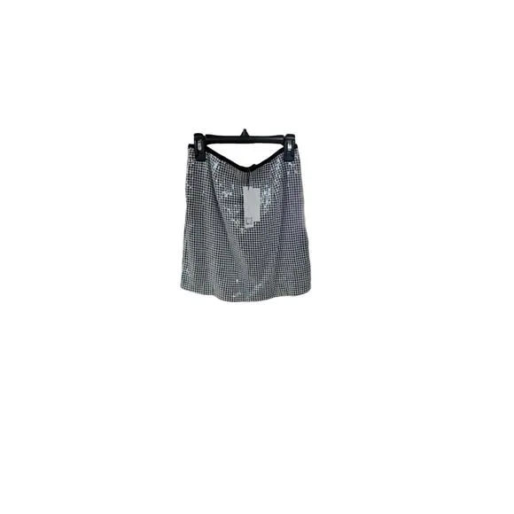 Sanctuary Women's Micro-Houndstooth Sequin Mini Skirt SIZE S W3004
