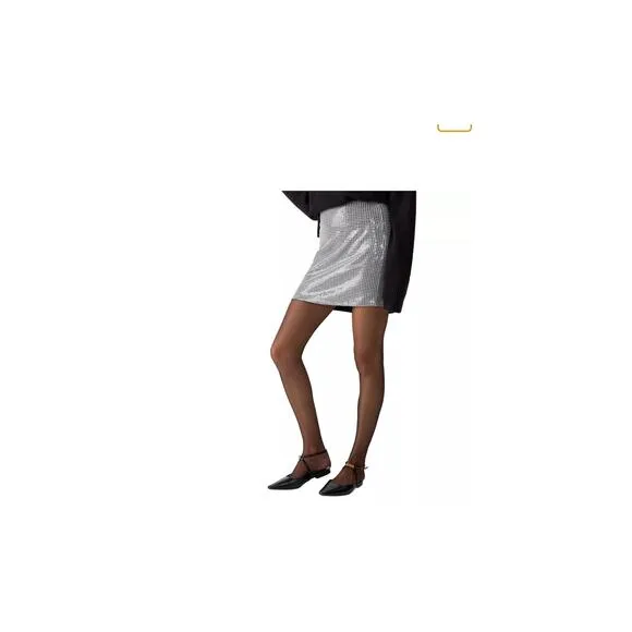 Sanctuary Women's Micro-Houndstooth Sequin Mini Skirt SIZE S W3004