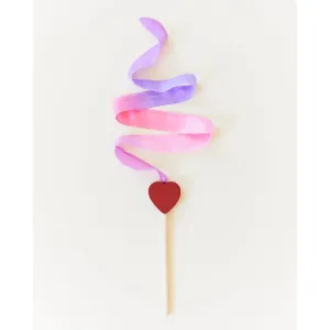 Sarah's Silks Mini Streamers - Heart with Blossom