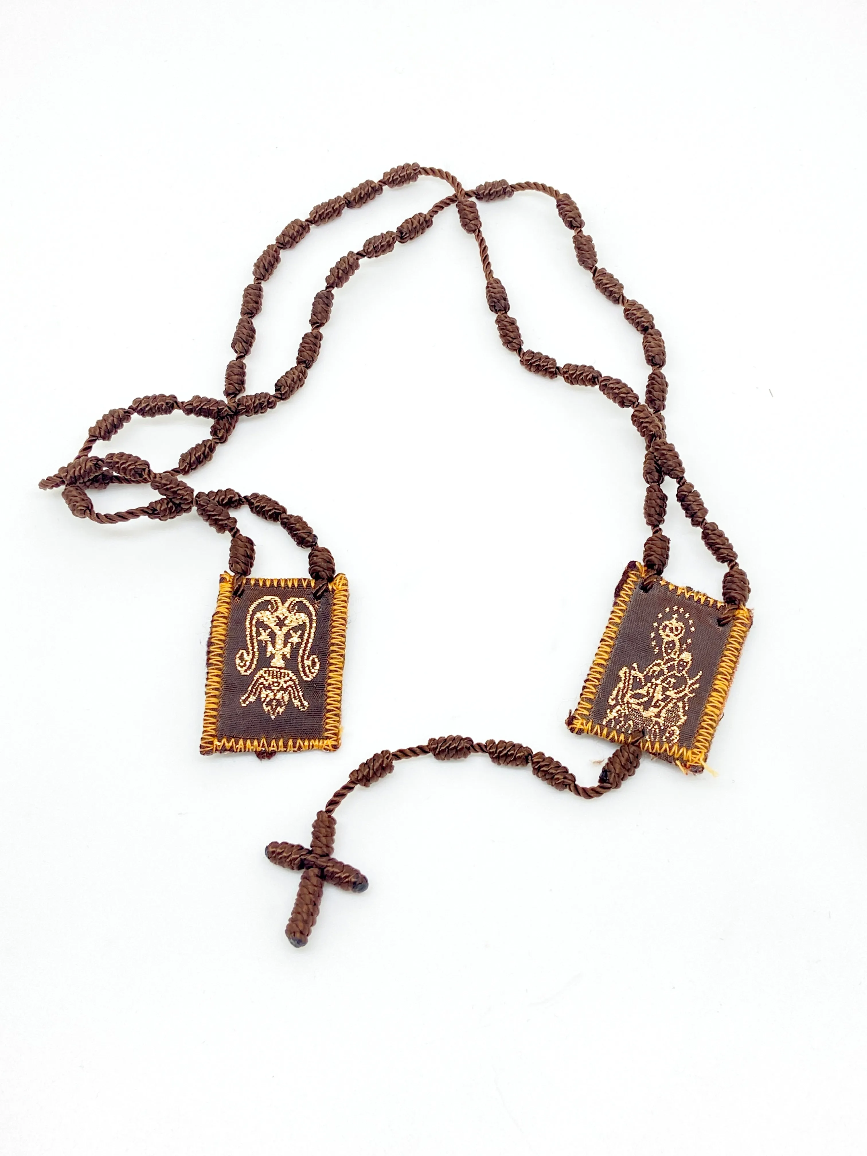 Scapular Rosary Cord Necklace