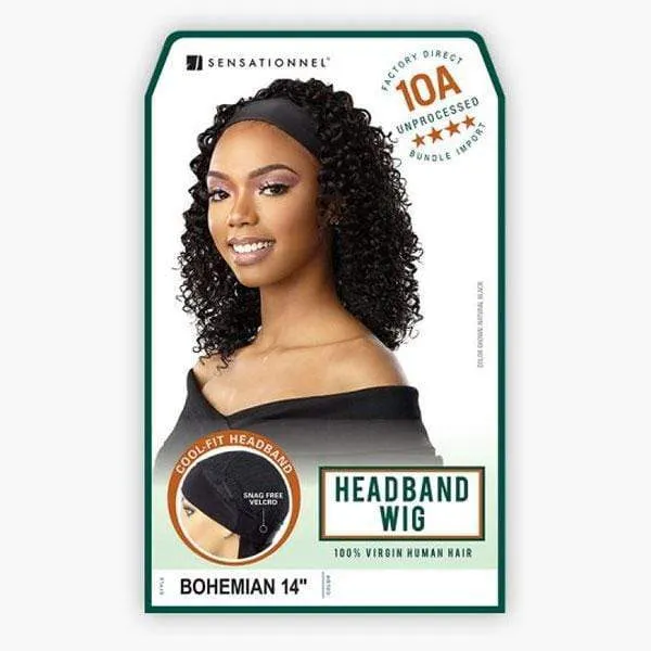 Sensationnel 100% Virgin Human Hair 10A Headband Wig - BOHEMIAN 14"