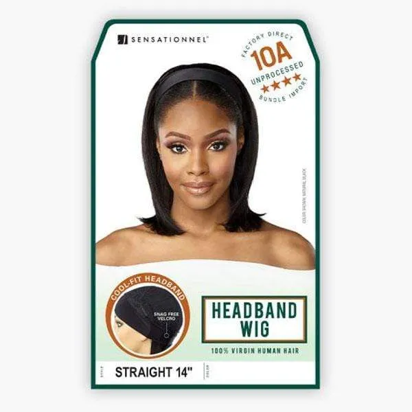 Sensationnel 100% Virgin Human Hair 10A Headband Wig - STRAIGHT 14"